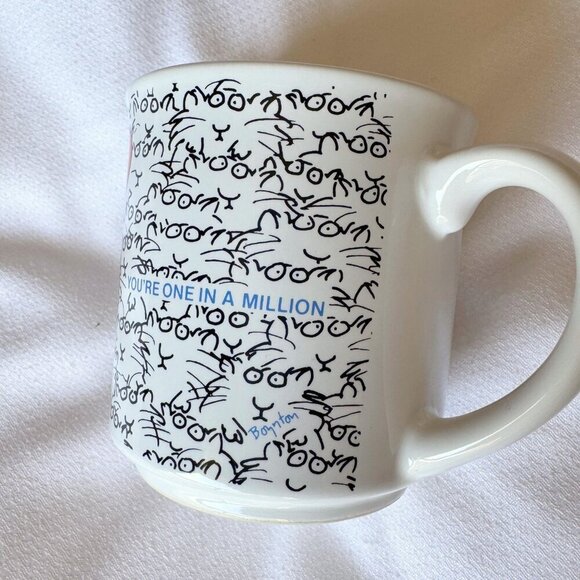 Vintage 1980s Recycled Paper Products "You're One in a Million" Mug  - Japan - Picture 5 of 6
